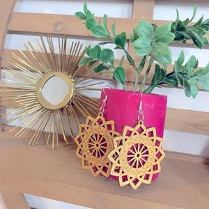 Super cute wooden earrings